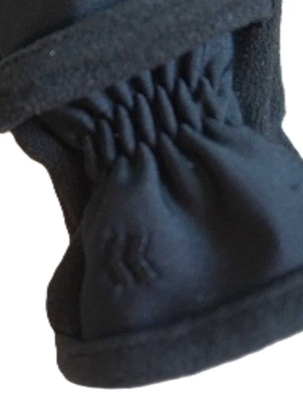 Isotoner Black Fingerless Convertible Mittens Thermal Fleece Gloves Women’s OSFM - Picture 7 of 10
